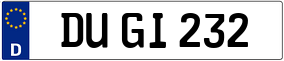 Truck License Plate